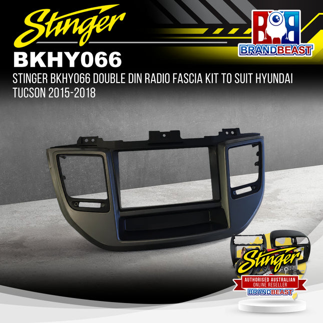 Stinger BKHY066 Double DIN Radio Fascia Kit To Suit Hyundai Tucson 2015-2018