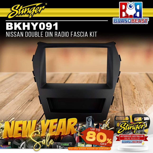 Stinger BKHY091 Hyundai OE Nav Double DIN Radio Fascia Kit