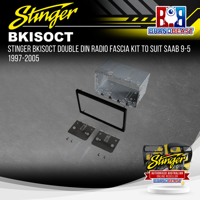 Stinger BKISOCT Double DIN Radio Fascia Kit To Suit Saab 9-5 1997-2005