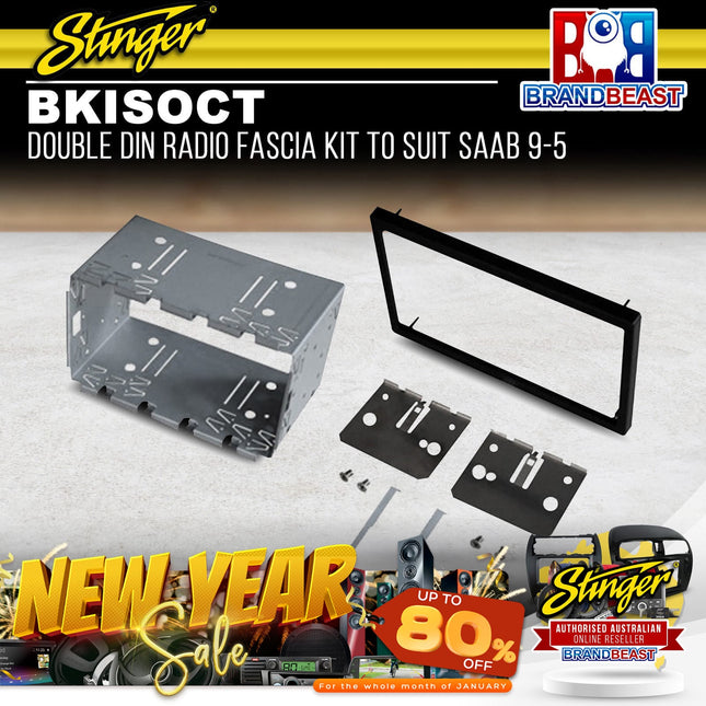 Stinger BKISOCT Double DIN Radio Fascia Kit To Suit Saab 9-5 1997-2005