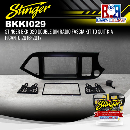 Stinger BKKI029 Double DIN Radio Fascia Kit To Suit Kia Picanto 2016-2017