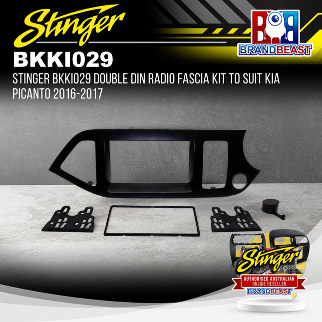 Stinger BKKI029 Double DIN Radio Fascia Kit To Suit Kia Picanto 2016-2017