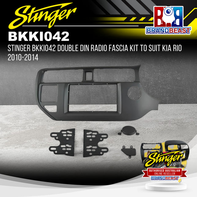 Stinger BKKI042 Double DIN Radio Fascia Kit To Suit Kia Rio 2010-2014