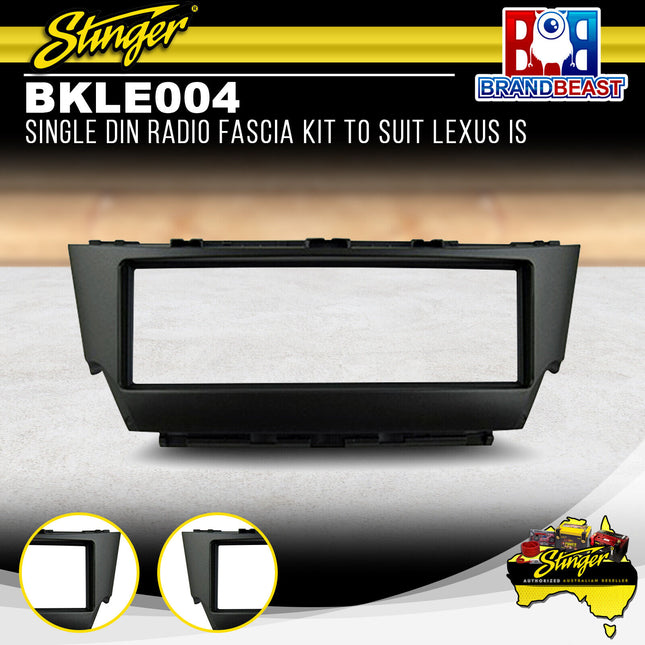 Stinger BKLE004 Single DIN Radio Fascia Kit To Suit Lexus IS 2006-2015