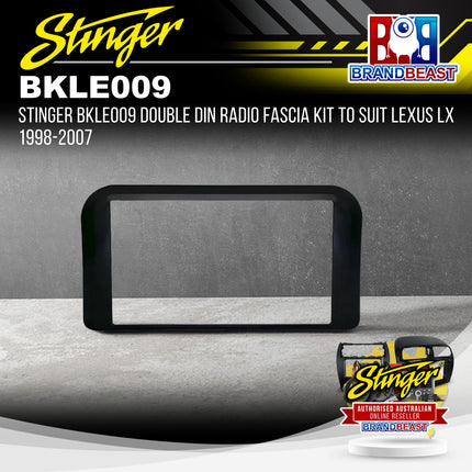 Stinger BKLE009 Double DIN Radio Fascia Kit To Suit Lexus LX 1998-2002