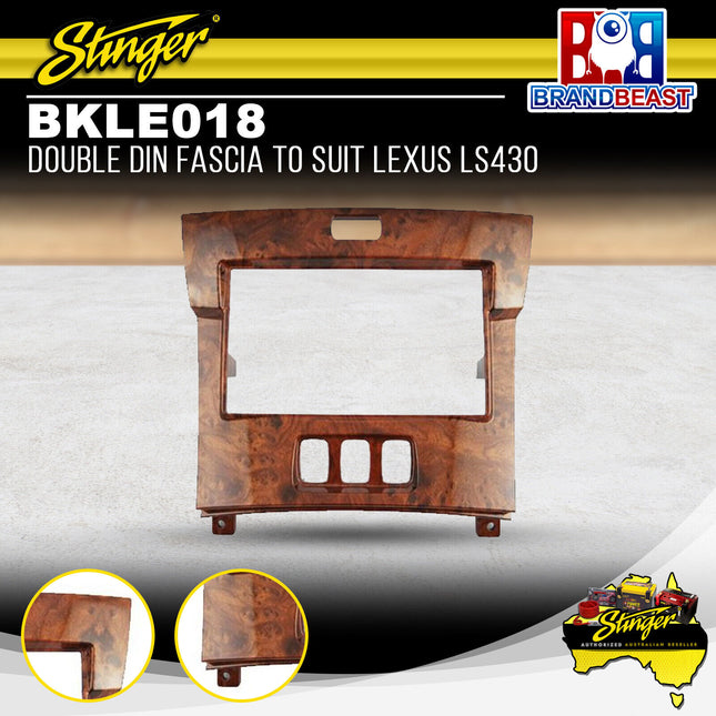 Stinger BKLE018 Double DIN Radio Fascia Kit To Suit Lexus LS 2001 - 2006