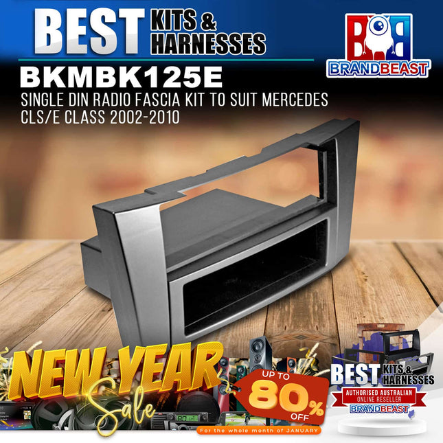 BestKits BKMBK125E Single DIN Fascia Kit To Suit Mercedes CLS/E Class 2002-2010