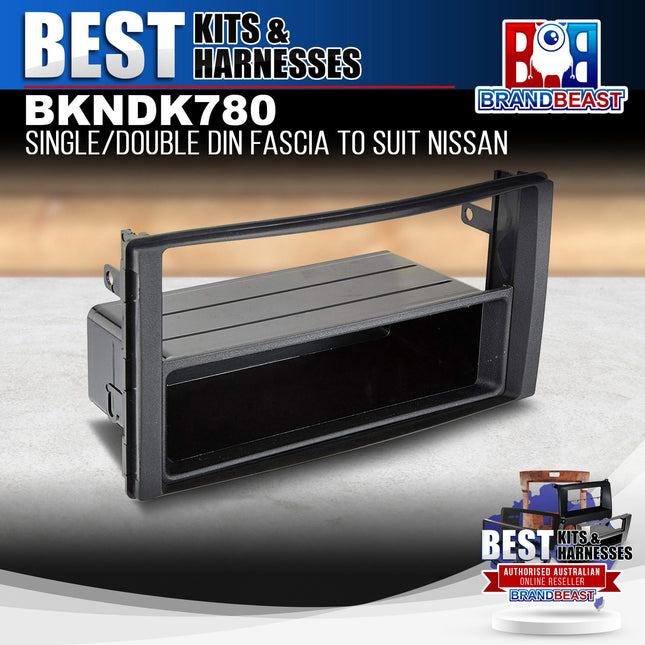 BestKits BKNDK780 Double DIN Radio Fascia Kit To Suit Nissan Navara/Cube