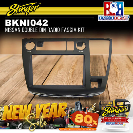 Stinger BKNI042 Nissan Double DIN Radio Fascia Kit