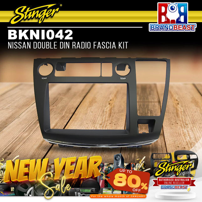 Stinger BKNI042 Nissan Double DIN Radio Fascia Kit