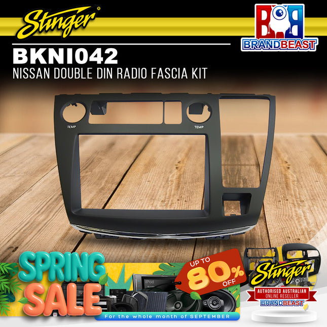 Stinger BKNI042 Nissan Double DIN Radio Fascia Kit