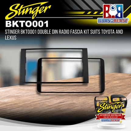 Stinger BKTO001 Double DIN Radio Fascia Kit Suits Toyota and Lexus