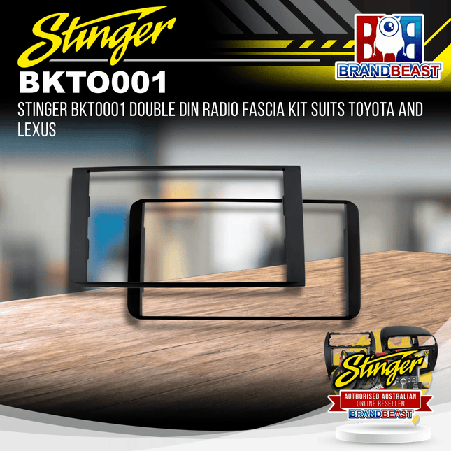Stinger BKTO001 Double DIN Radio Fascia Kit Suits Toyota and Lexus