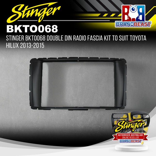 Stinger BKTO068 Double DIN Radio Fascia Kit To Suit Toyota Hilux 2013-2015