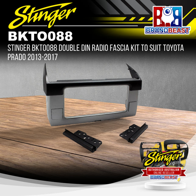 Stinger BKTO088 Double DIN Radio Fascia Kit To Suit Toyota Prado 2013-2017