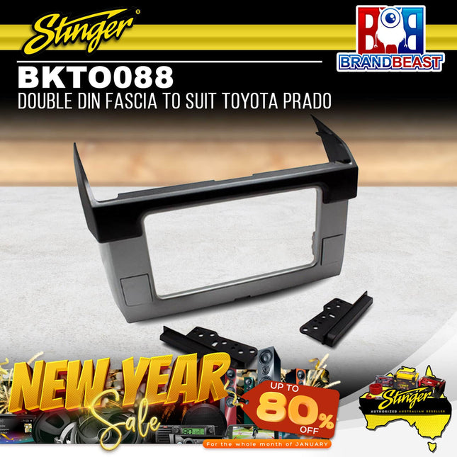 Stinger BKTO088 Double DIN Radio Fascia Kit To Suit Toyota Prado 2013-2017