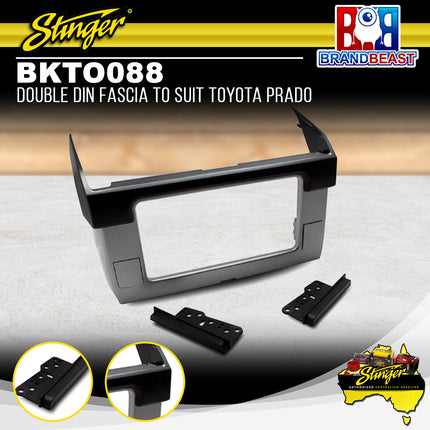 Stinger BKTO088 Double DIN Radio Fascia Kit To Suit Toyota Prado 2013-2017