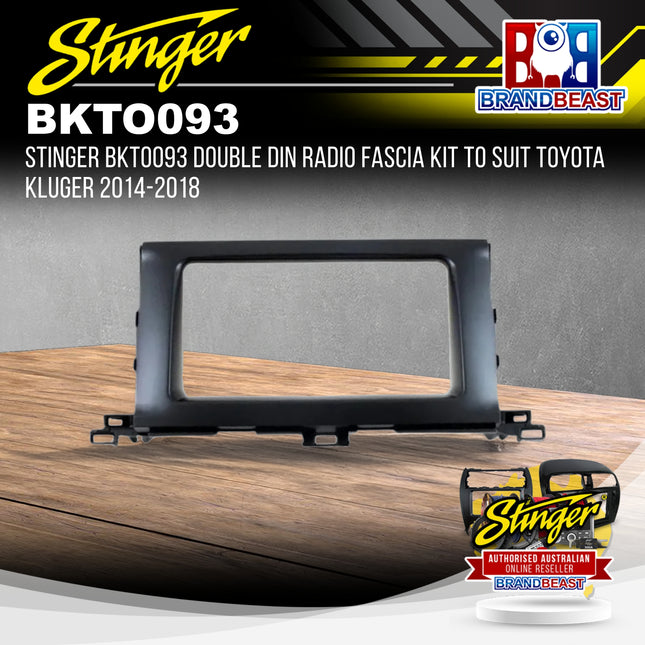Stinger BKTO093 Double DIN Radio Fascia Kit To Suit Toyota Kluger 2014-2018