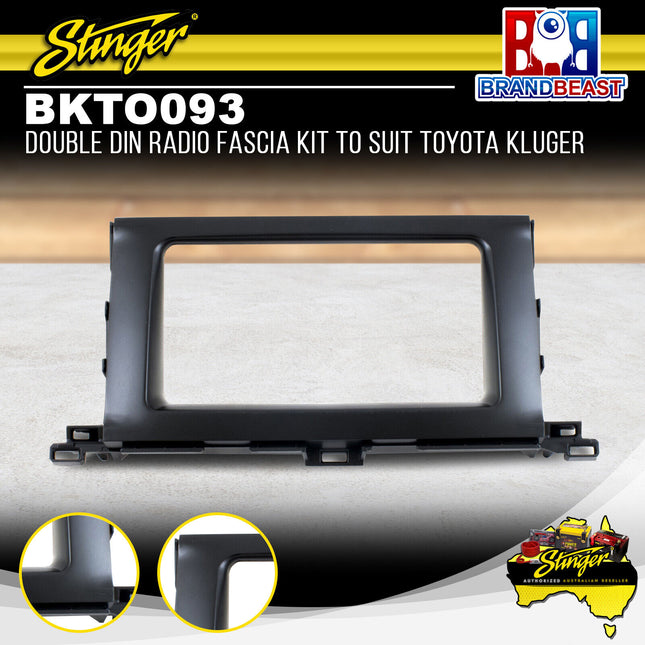 Stinger BKTO093 Double DIN Radio Fascia Kit To Suit Toyota Kluger 2014-2018