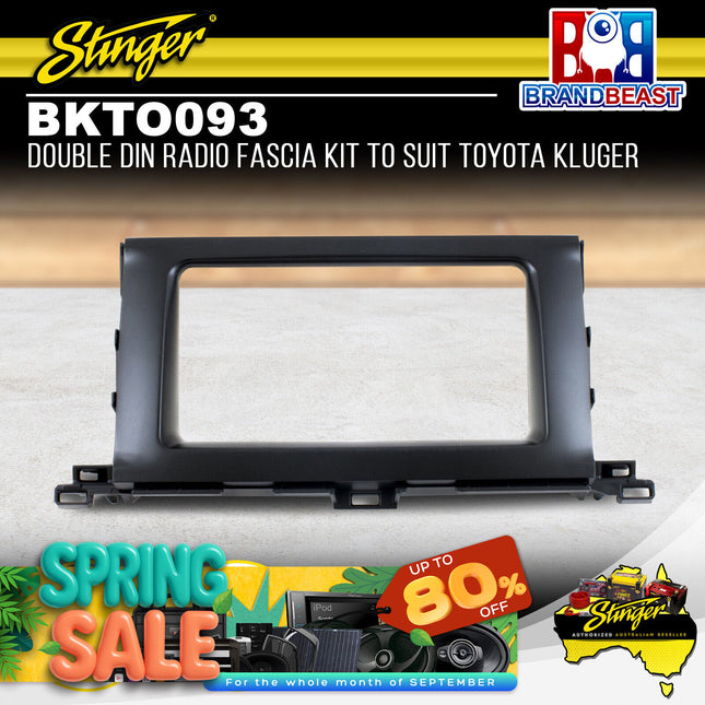 Stinger BKTO093 Double DIN Radio Fascia Kit To Suit Toyota Kluger 2014-2018
