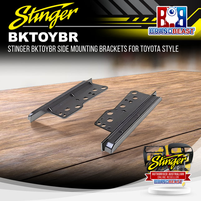 Stinger BKTOYBR Side Mounting Brackets Toyota Style Black