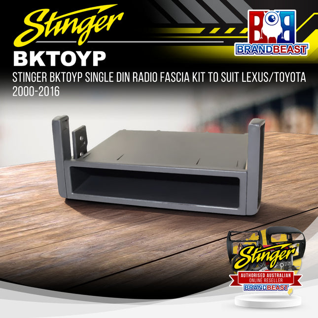 Stinger BKTOYP Single DIN Radio Fascia Kit To Suit Lexus/Toyota 2000-2016