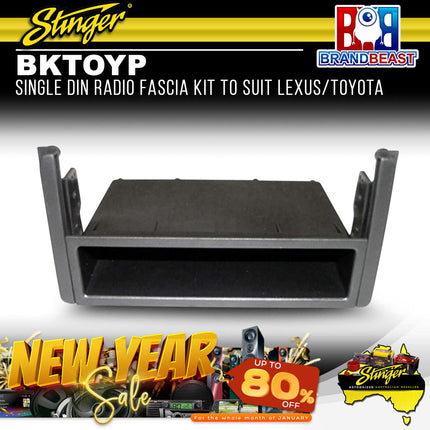 Stinger BKTOYP Single DIN Radio Fascia Kit To Suit Lexus/Toyota 2000-2016