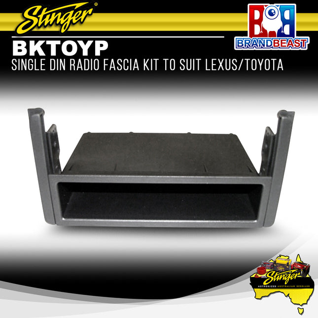 Stinger BKTOYP Single DIN Radio Fascia Kit To Suit Lexus/Toyota 2000-2016