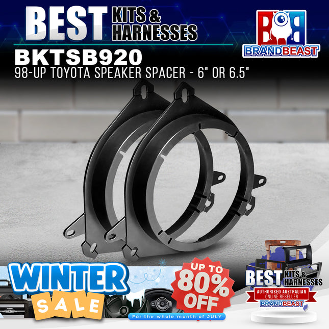 BestKits BKTSB920 OEM Style Toyota 6″ Speaker Spacers