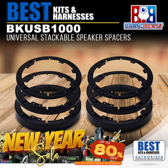 BestKits BKUSB1000 Universal Stackable Speaker Spacers