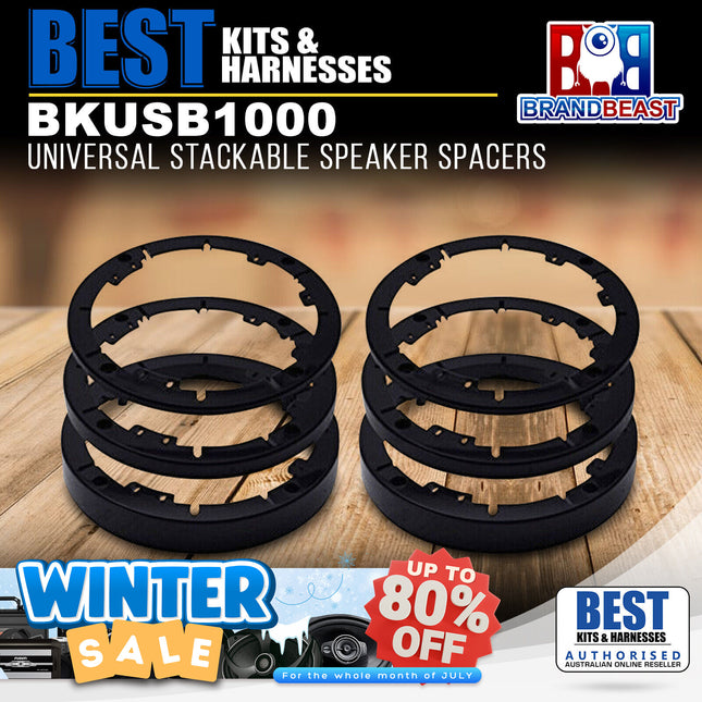 BestKits BKUSB1000 Universal Stackable Speaker Spacers