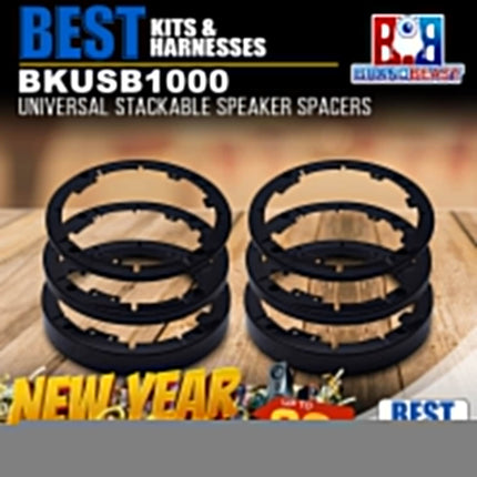 BestKits BKUSB1000 Universal Stackable Speaker Spacers