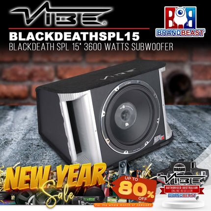 Vibe BLACKDEATHSPL15 BlackDeath SPL 15&quot; 3600 Watts Subwoofer