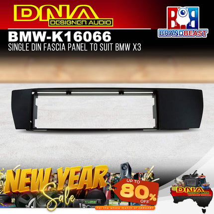 DNA BMW-K16066 Single DIN Fascia Panel to Suit BMW X3