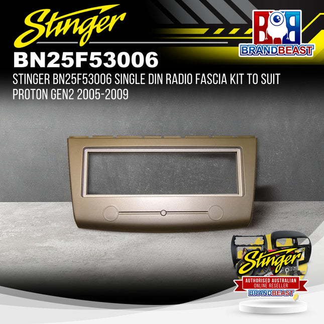 Stinger BN25F53006 Single DIN Radio Fascia Kit to Suit Proton Gen2 2005-2009
