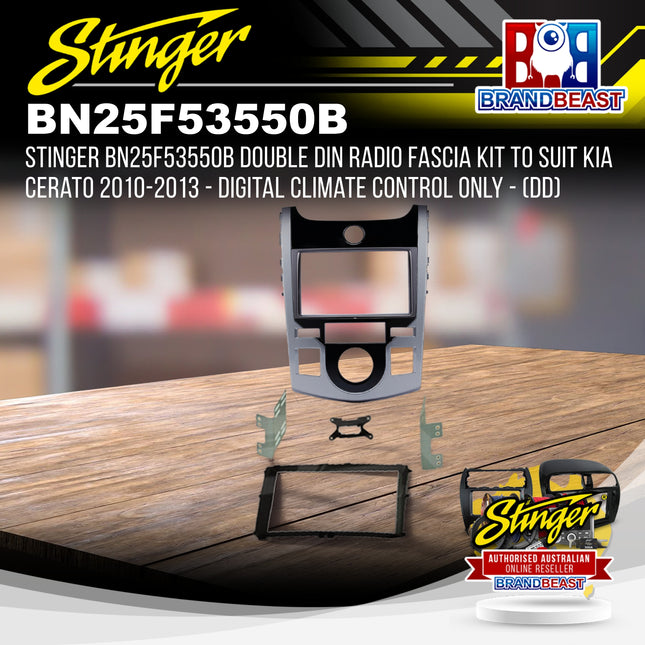 Stinger BN25F53550B Double DIN Radio Fascia Kit To Suit Kia Cerato 2010-2013