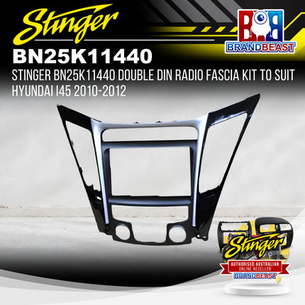 Stinger BN25K11440 Double DIN Radio Fascia Kit To Suit Hyundai i45 2010-2012