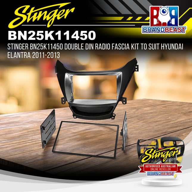 Stinger BN25K11450 Double DIN Radio Fascia Kit To Suit Hyundai Elantra 2011-2013