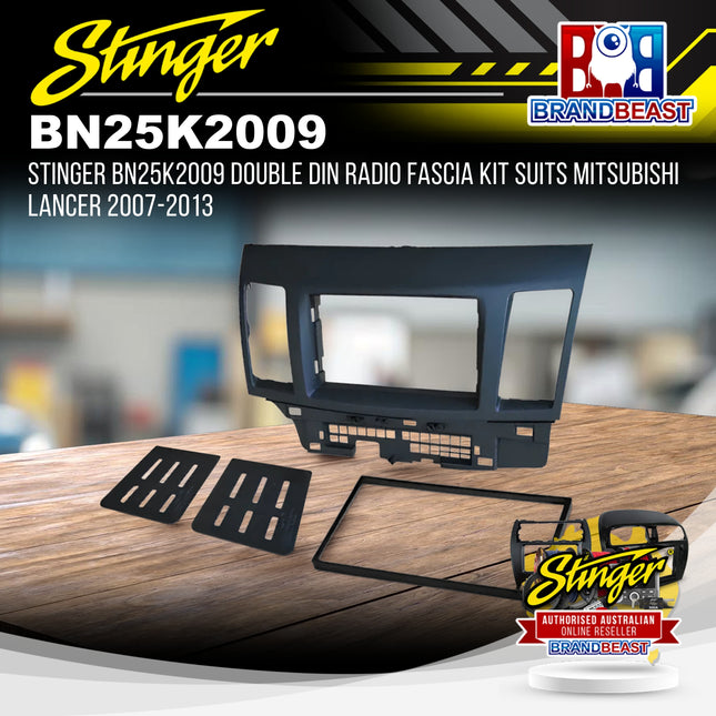 Stinger BN25K2009 Double DIN Radio Fascia Kit Suits Mitsubishi Lancer 2007-2013