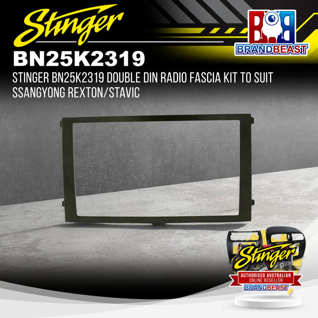 Stinger BN25K2319 Double DIN Radio Fascia Kit To Suit SsangYong Rexton/Stavic