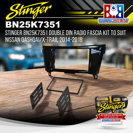 Stinger BN25K7351 Double DIN Radio Fascia Kit To Suit Nissan Qashqai/X-Trail