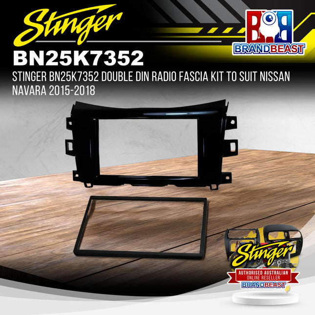 Stinger BN25K7352 Double DIN Fascia Kit Nissan Navara D23 2015-2024