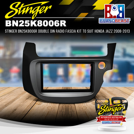 Stinger BN25K8006R Double DIN Radio Fascia Kit to Suit Honda Jazz 2008-2013