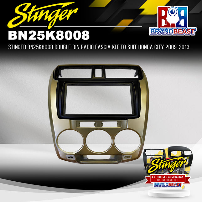 Stinger BN25K8008 Double DIN Radio Fascia Kit To Suit Honda City 2009-2013