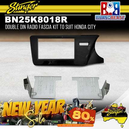 Stinger BN25K8018R Double DIN Radio Fascia Kit to Suit Honda City 2013-2018