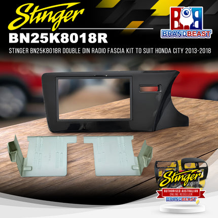 Stinger BN25K8018R Double DIN Radio Fascia Kit to Suit Honda City 2013-2018
