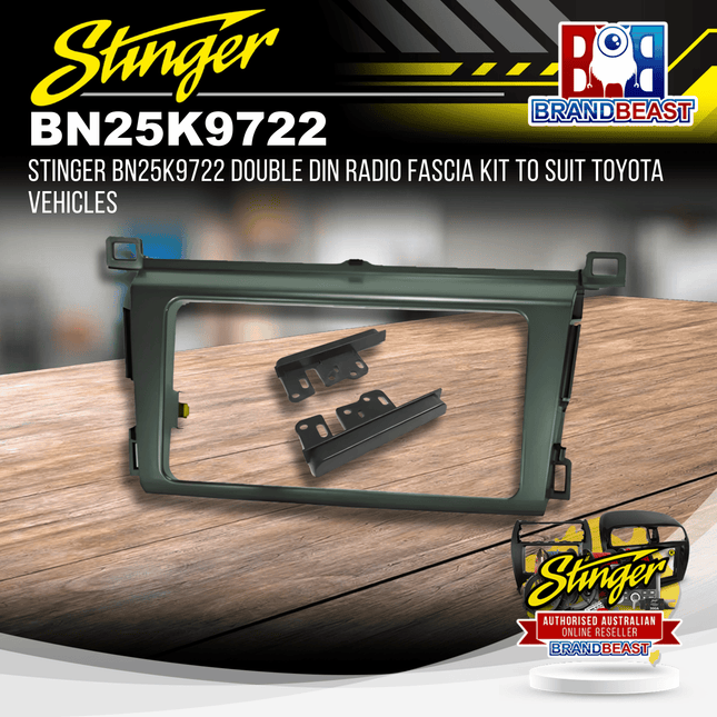 Stinger BN25K9722 Double DIN Radio Fascia Kit To Suit Toyota Vehicles