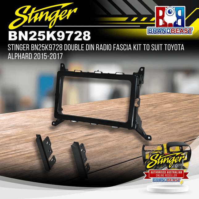 Stinger BN25K9728 Double DIN Radio Fascia Kit To Suit Toyota Alphard 2015-2017