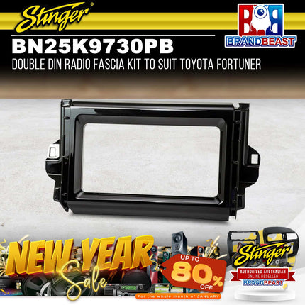 Stinger BN25K9730PB Double DIN Radio Fascia Kit To Suit Toyota Fortuner 2015-201