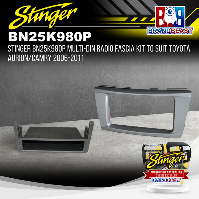 Stinger BN25K980P Multi-DIN Radio Fascia Kit For Toyota Aurion/Camry 2006-2011